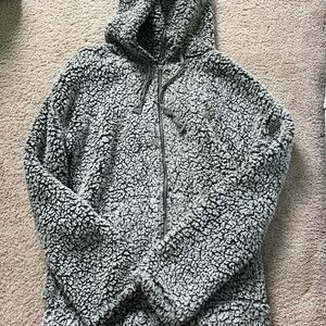 Love Tree Gray Sherpa Jacket